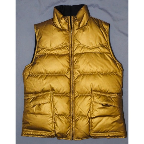 Ralph Lauren Jackets & Blazers - Ralph Lauren Women Vest Reversible Puffer Down Feather Dark‎ Navy/ Gold Small